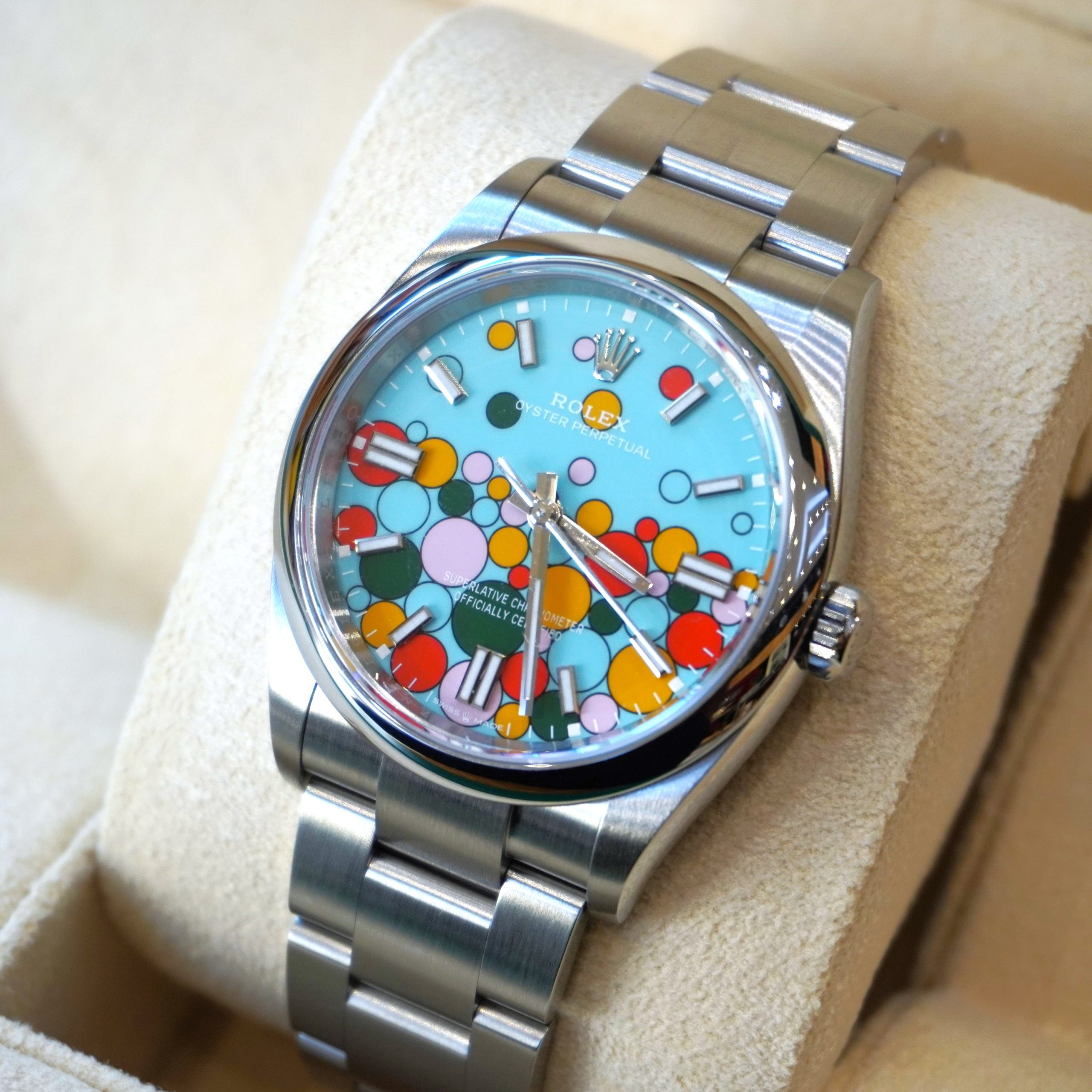 Rolex Day-Date 36 mm Turquoise Dial 126000