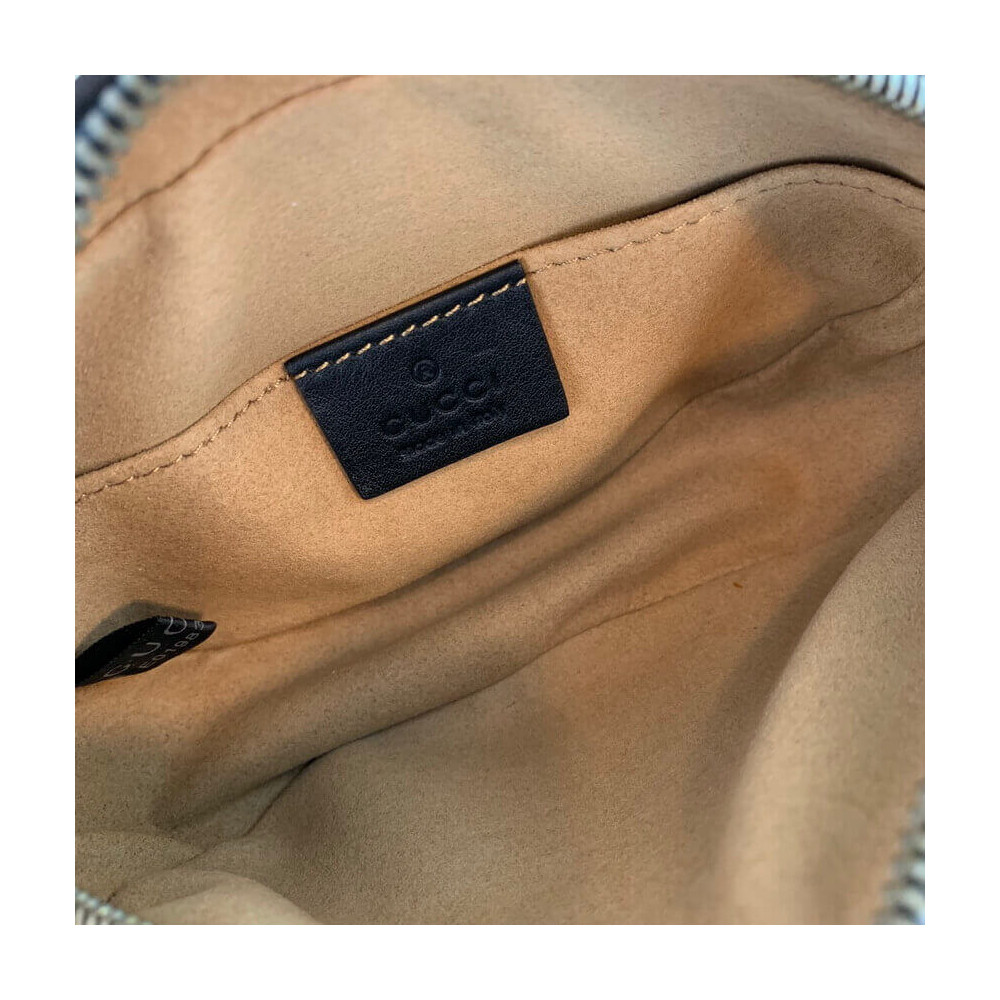 Gucci GG Marmont Matelasse Leather Belt Bag Black