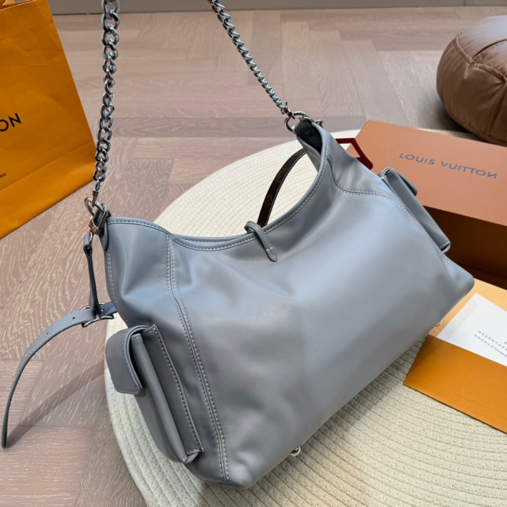 Louis Vuitton Carryall Dark Mm Gris Trianon 39cm/15.4in M12583