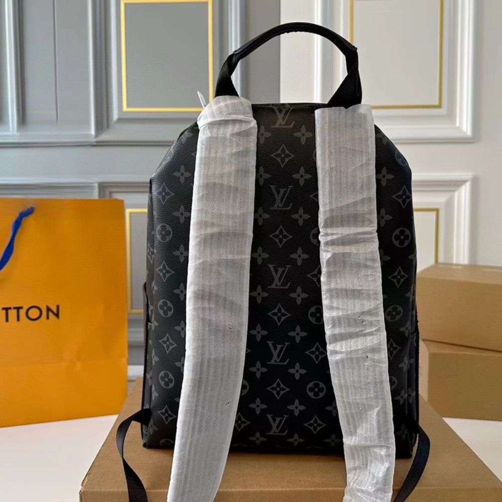 Louis Vuitton Discovery Monogram Eclipse Canvas Backpack Black 28Cm