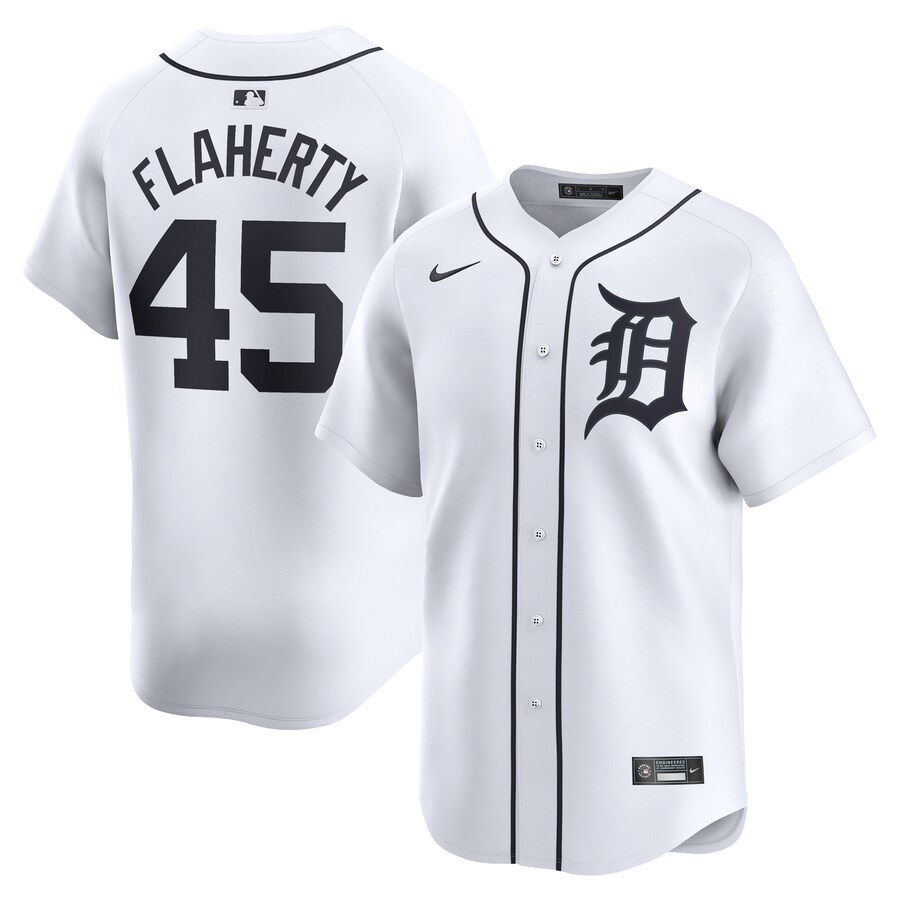 Jack Flaherty Detroit Tigers Home Limited Player Jersey White