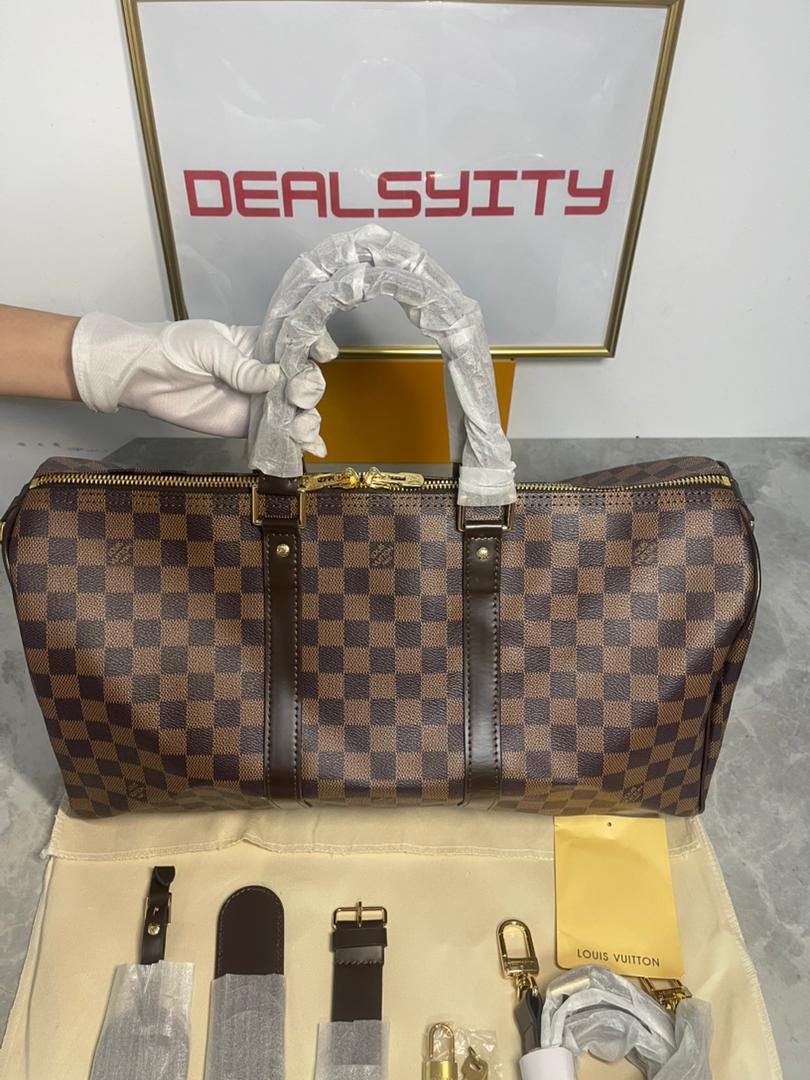 Louis Vuitton LV Keepall Bandoulière 45 Damier Ebene Canvas 45cm N41428