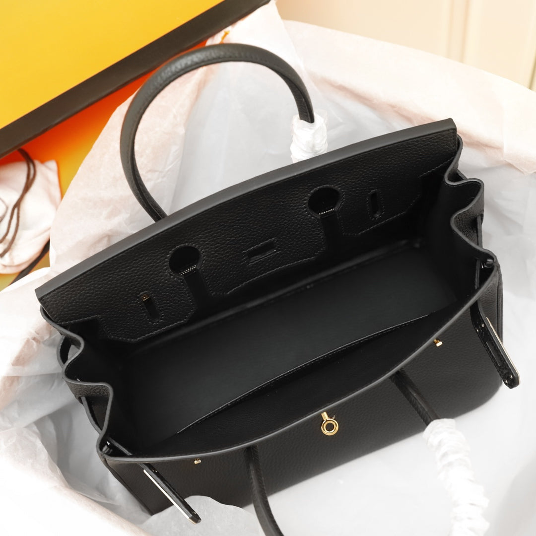 Hermes Birkin Bag 35 Black Togo Gold Hardware