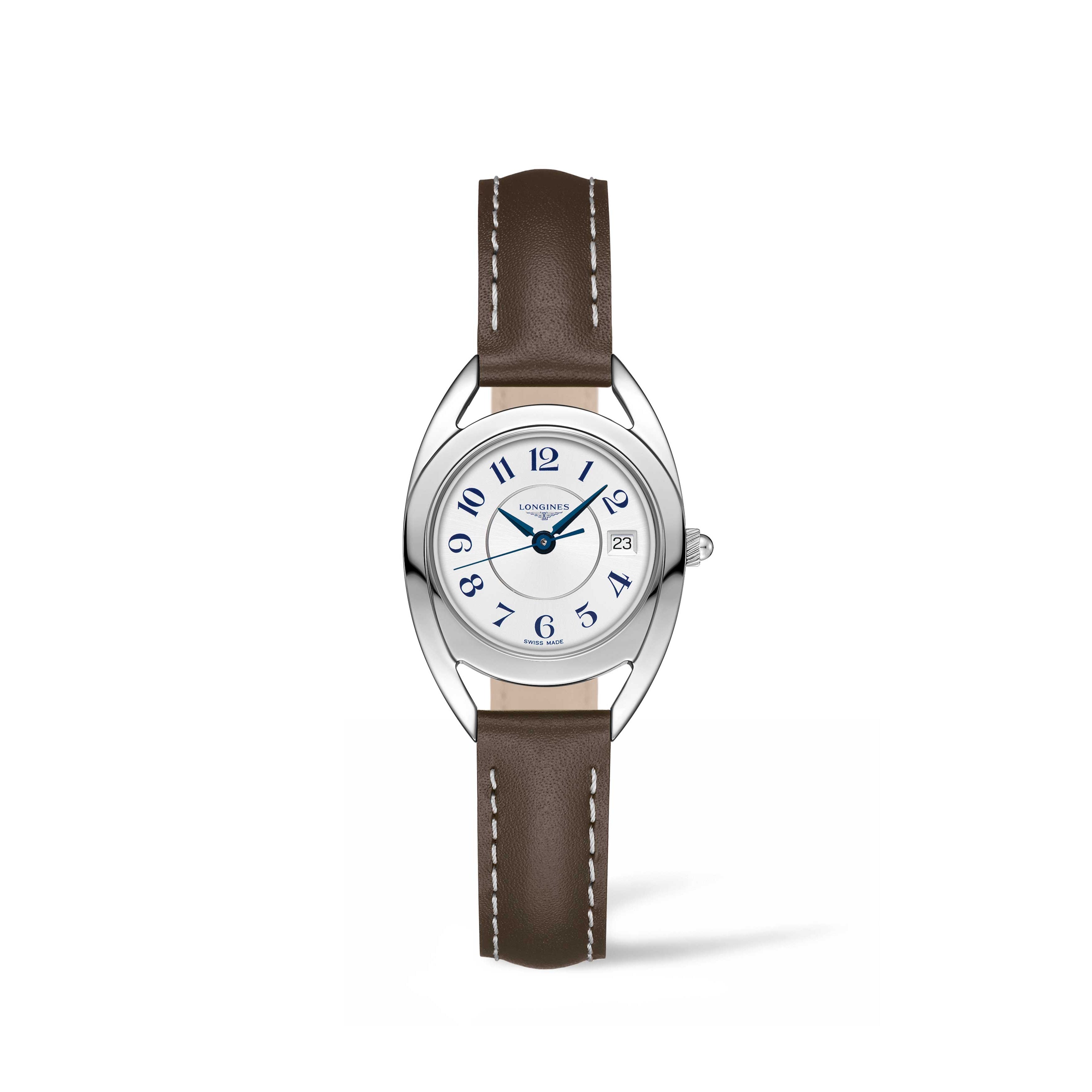 Longines Women's L6.136.4.73.2 Equestrian Brown Leather Watch
