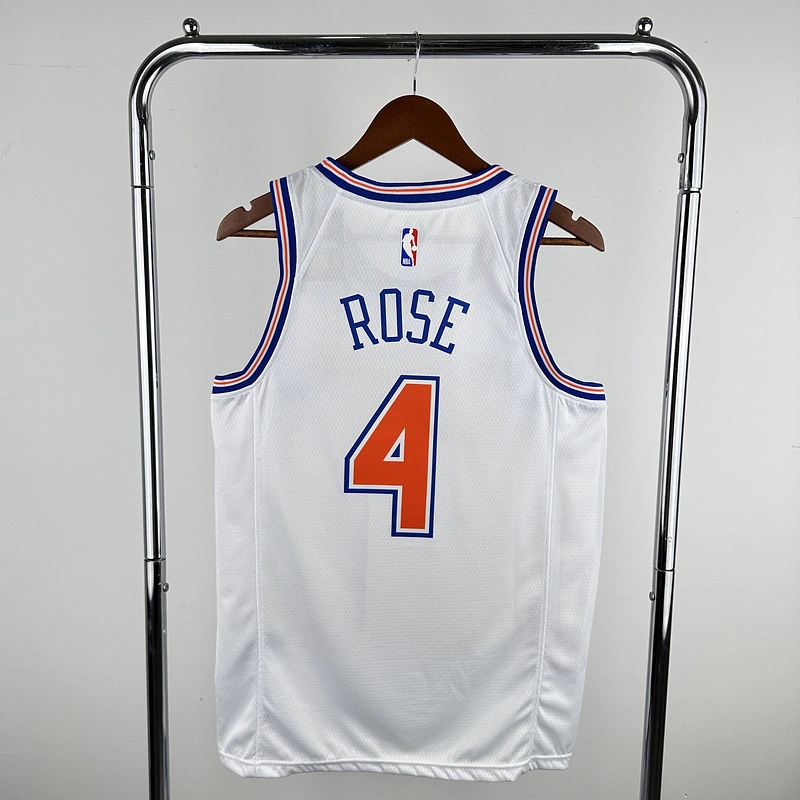 2021 New York Knicks 4 ROSE Basketball Jersey