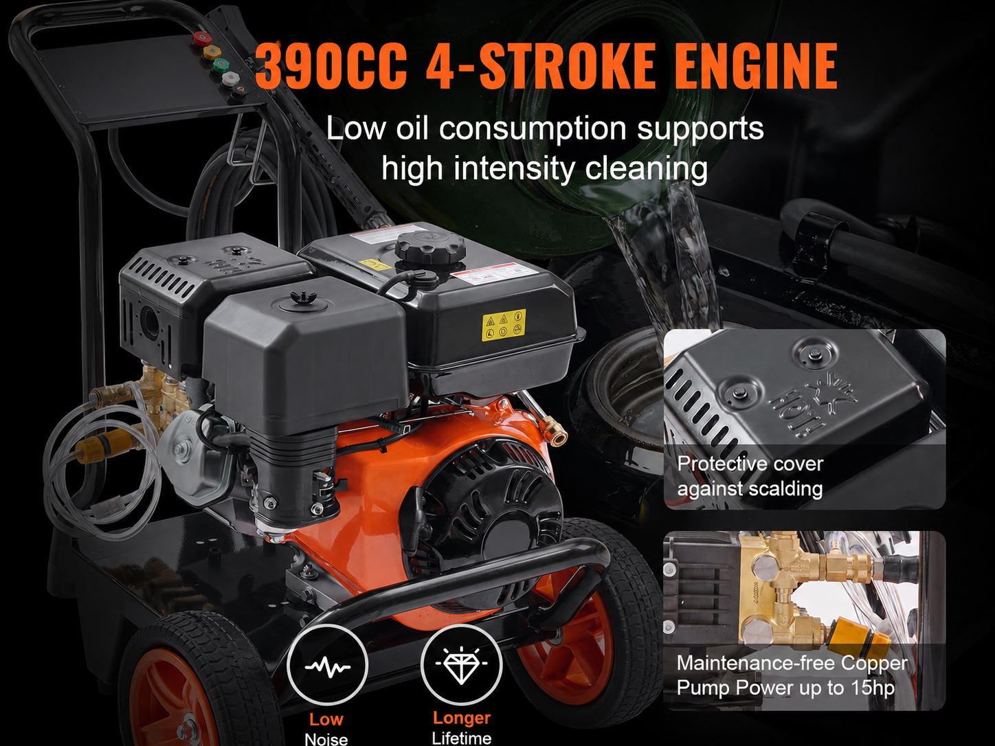 🔥Clearance Sale🔥4400 PSI Gas Pressure Washer – Heavy-Duty Outdoor Cleaning Machine