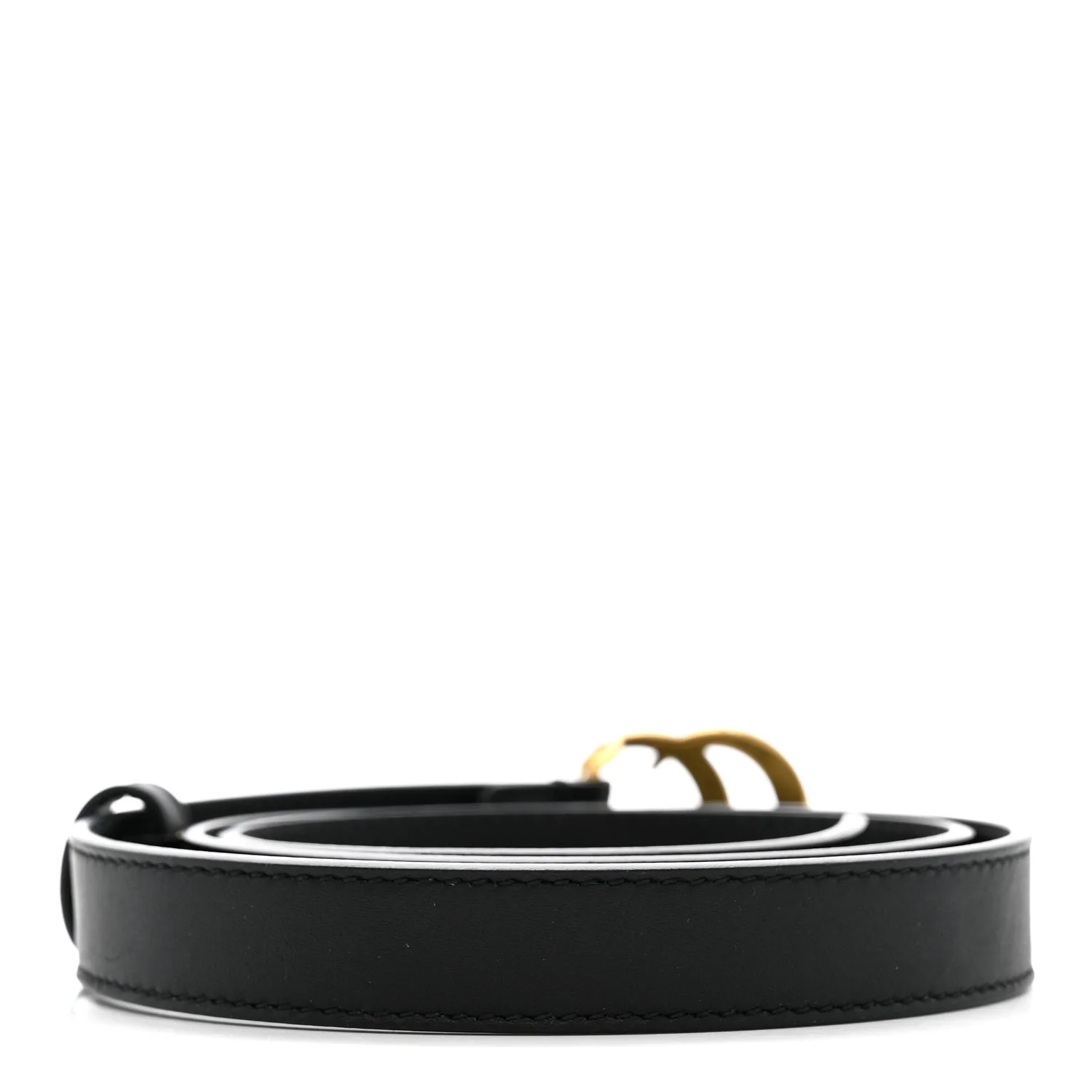 Calfskin Double G 20mm Belt 80 32 Black