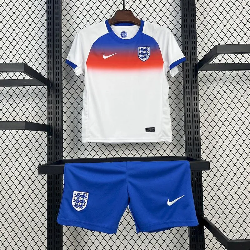 2025-26 England Home Kids Football Jersey Set