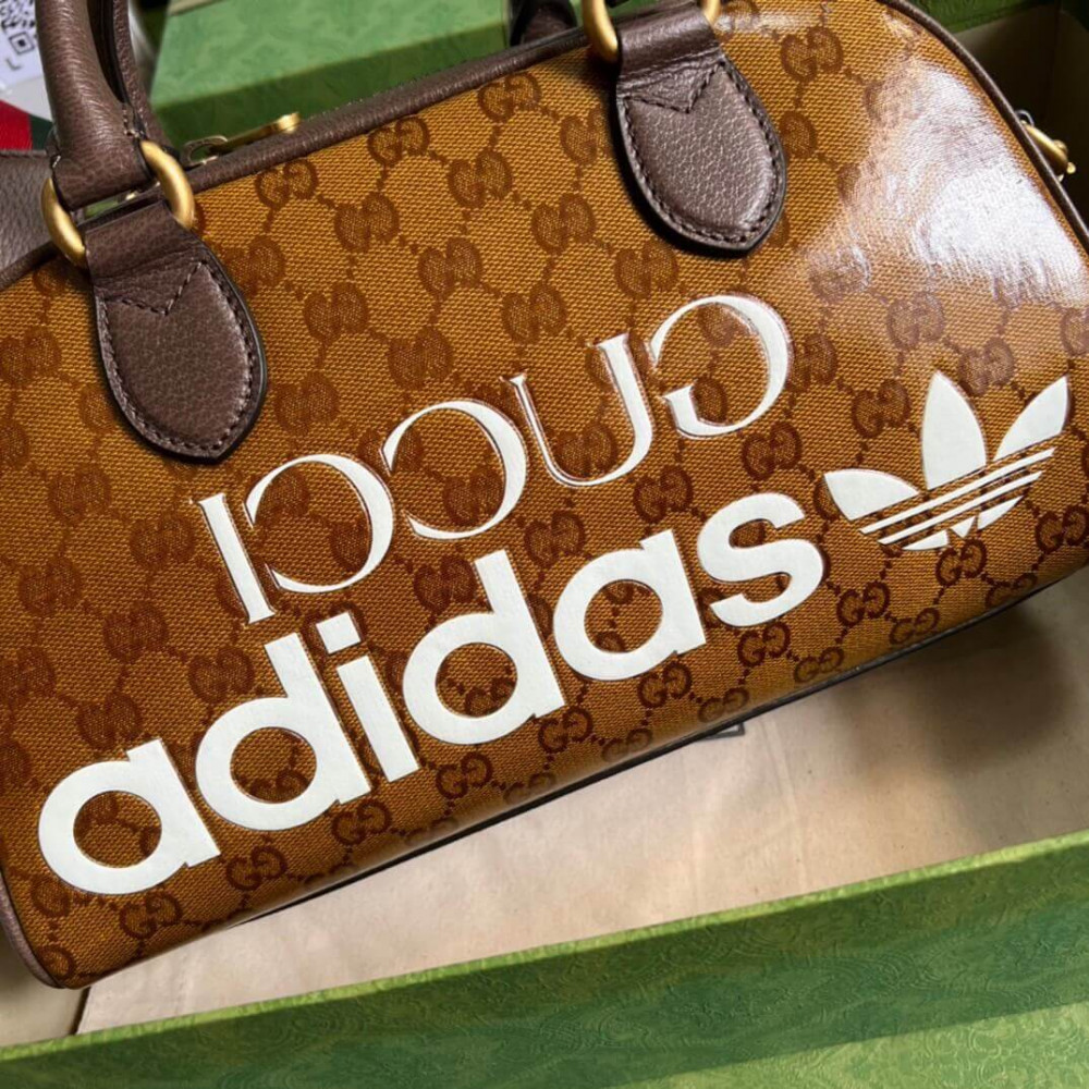 adidas x Gucci Mini Duffle Bag in GG Crystal Canvas