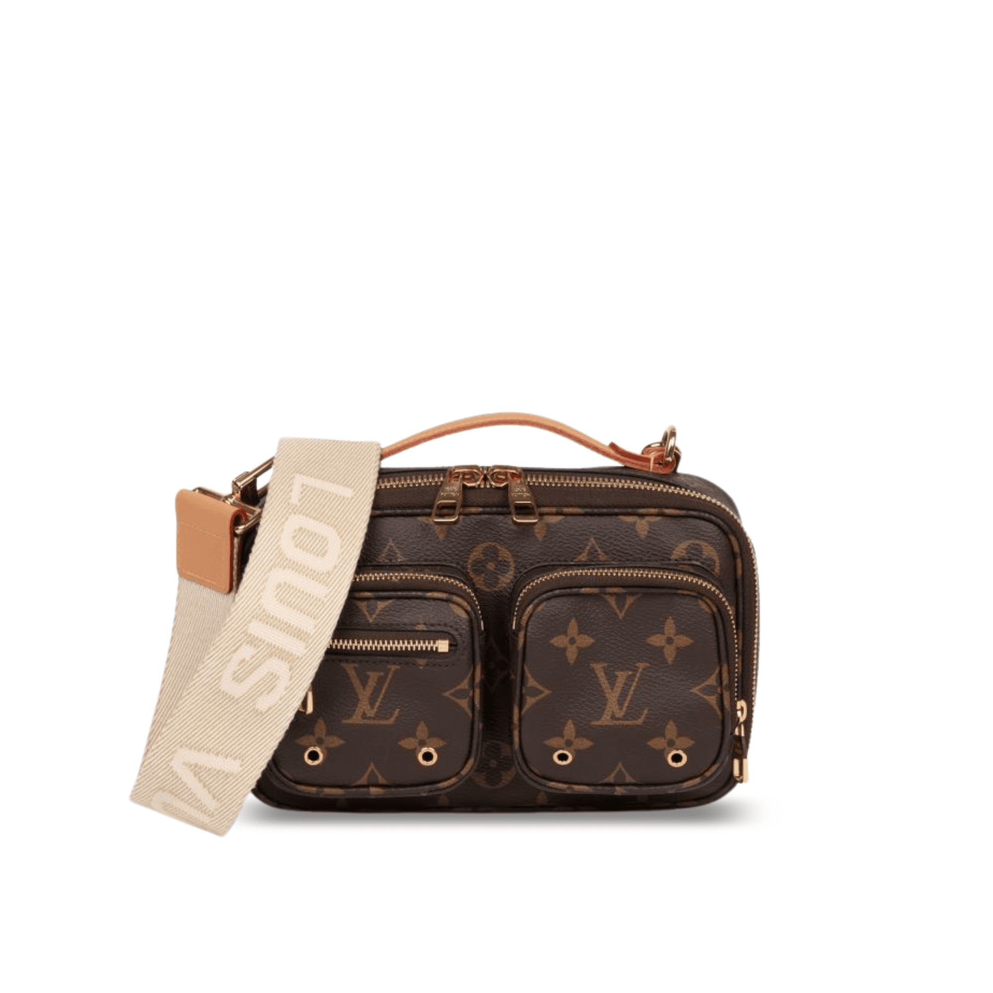 Louis Vuitton Utility Cross-Body Bag Brown 20cm