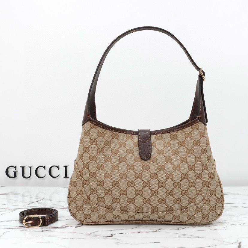 Gucci Jackie 1961 Medium Shoulder Bag 31.5cm/12.4in Sand And Brown ‎863136