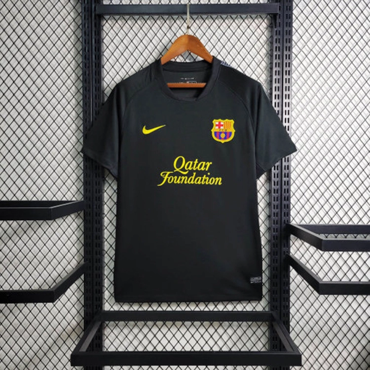 Retro 2011-12 Barcelona Away MESSI PIQUE  XAVI A.INISTA PUYOL  DAVID VILLA Football jersey retro