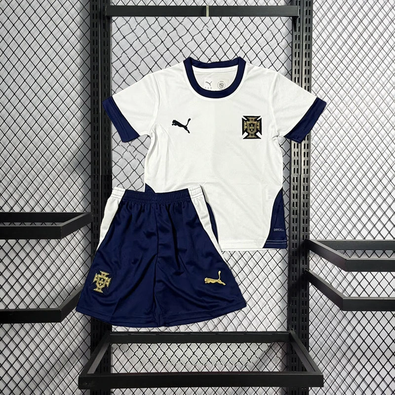 2025-26 Portugal White Training kids Football jersey