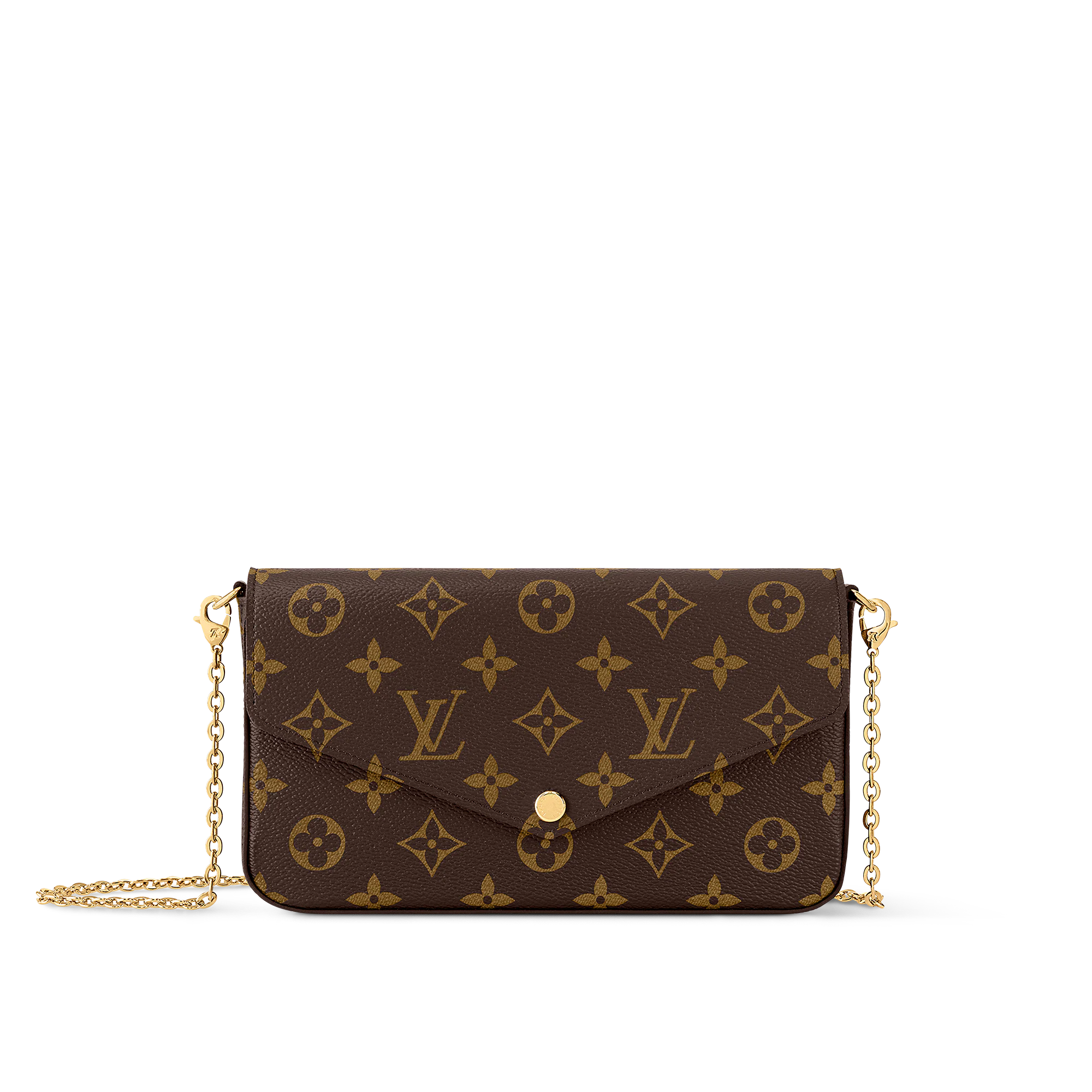 Louis Vuitton Félicie Pochette Lv Monogram Chain Bag Monogram 61276 21cm/8.3in