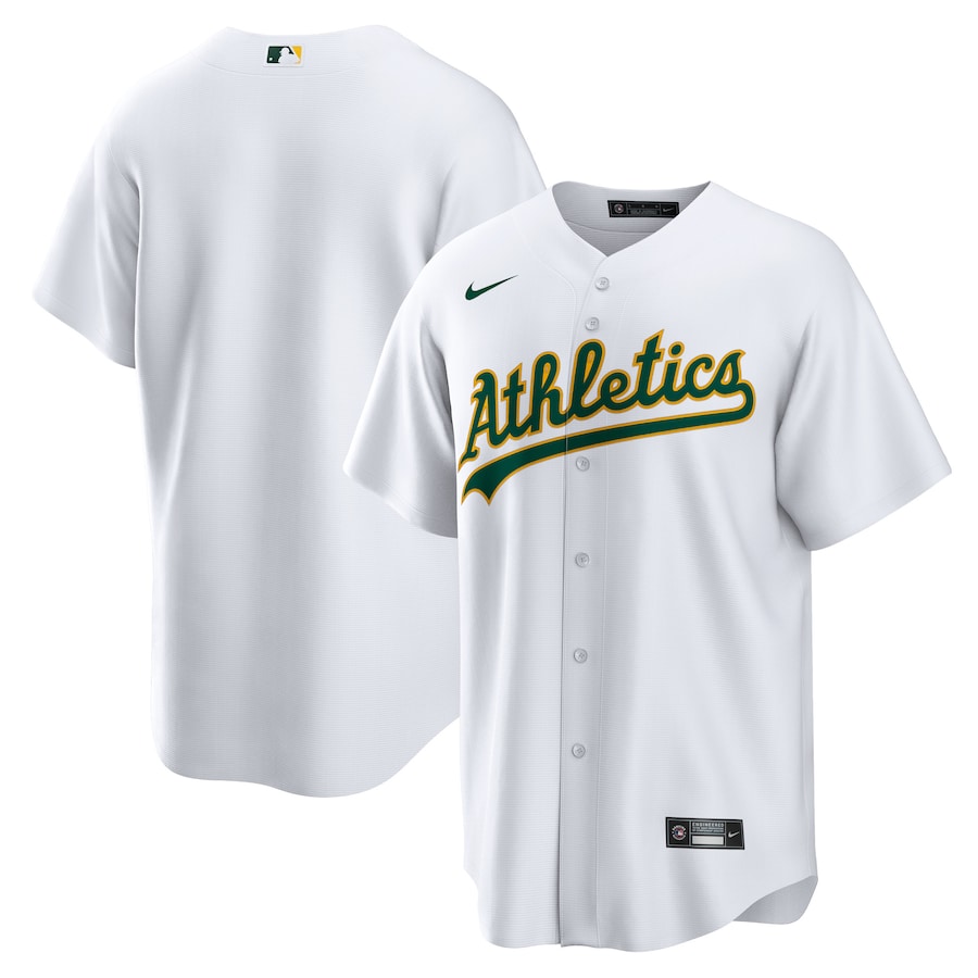 Oakland Athletics Home Blank Jersey White