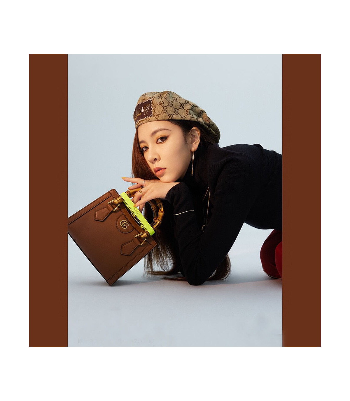Gucci Diana Mini Tote Bag Brown