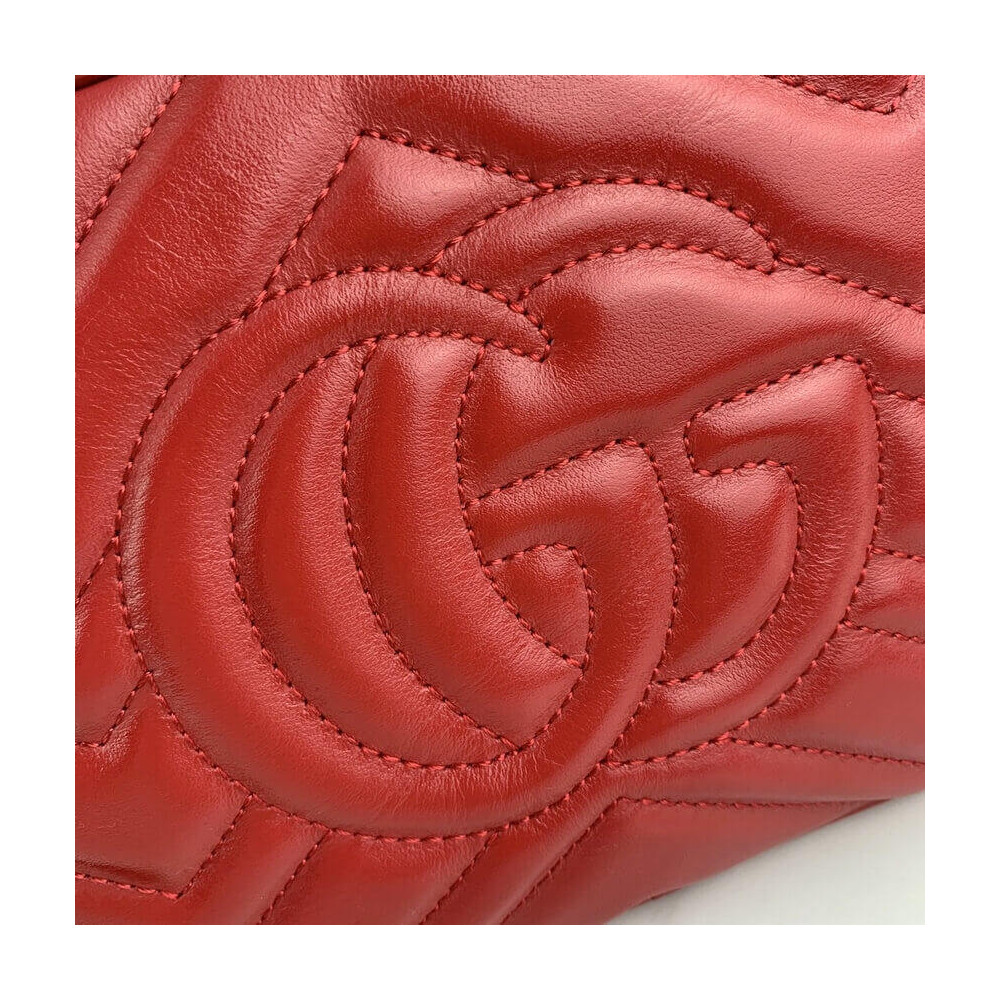 Gucci GG Marmont Small Shoulder Bag Red