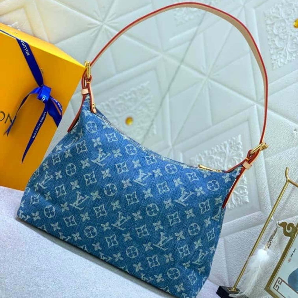 Louis Vuitton Baggy PM Monogram Denim Blue 30Cm M95049