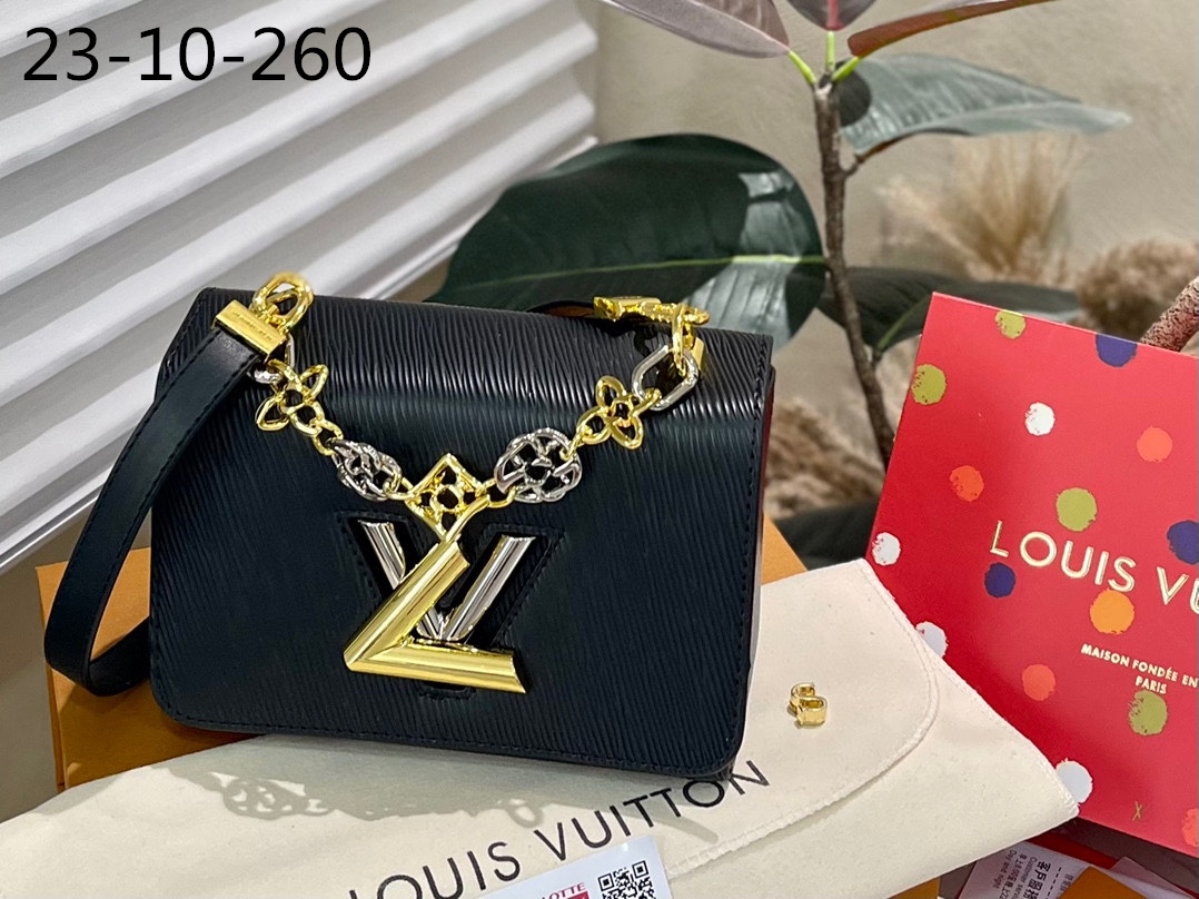 Louis Vuitton Mm Twist Bag Black 23Cm M22773