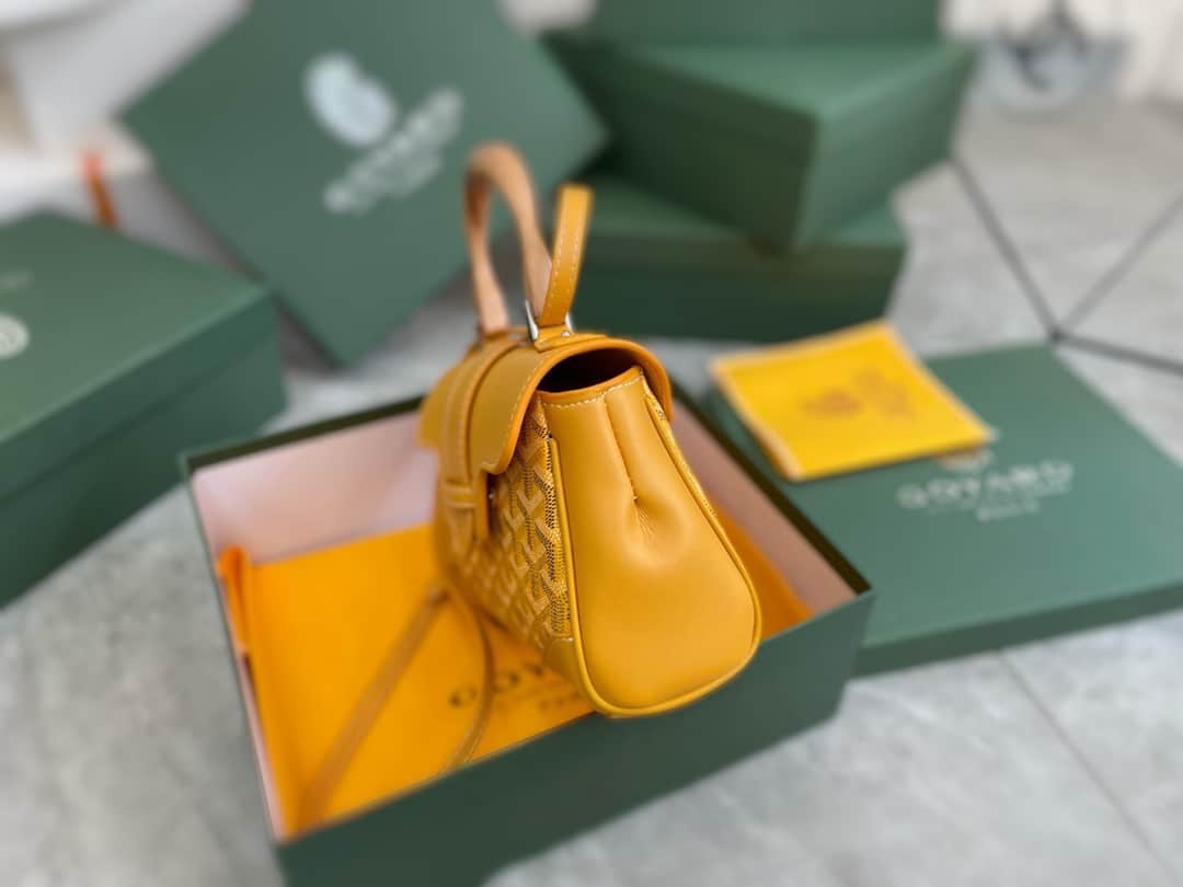 GOYARD SAÏGON SOUPLE MINI BAG YELLOW 20CM
