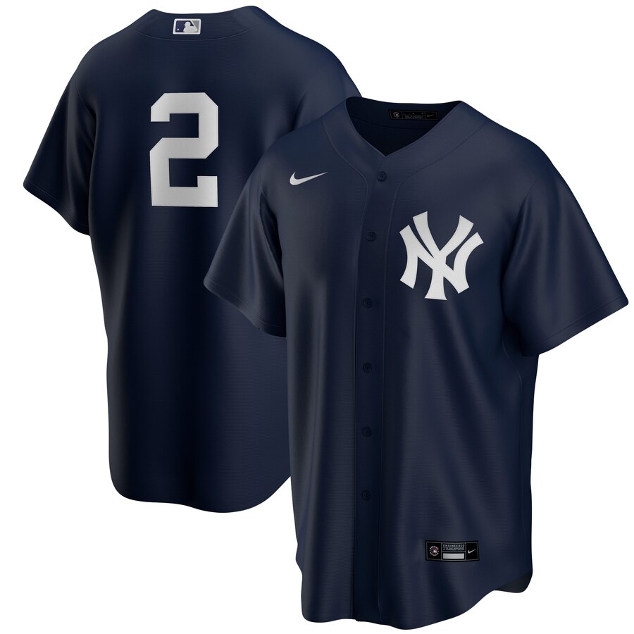 Derek Jeter New York Yankees Alternate Player Jersey Navy