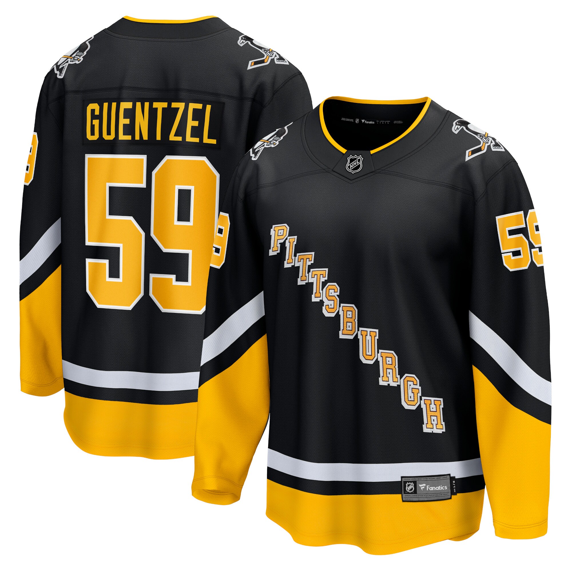 Jake Guentzel Pittsburgh Penguins Fanatics Alternate Premier Breakaway Player Jersey – Black