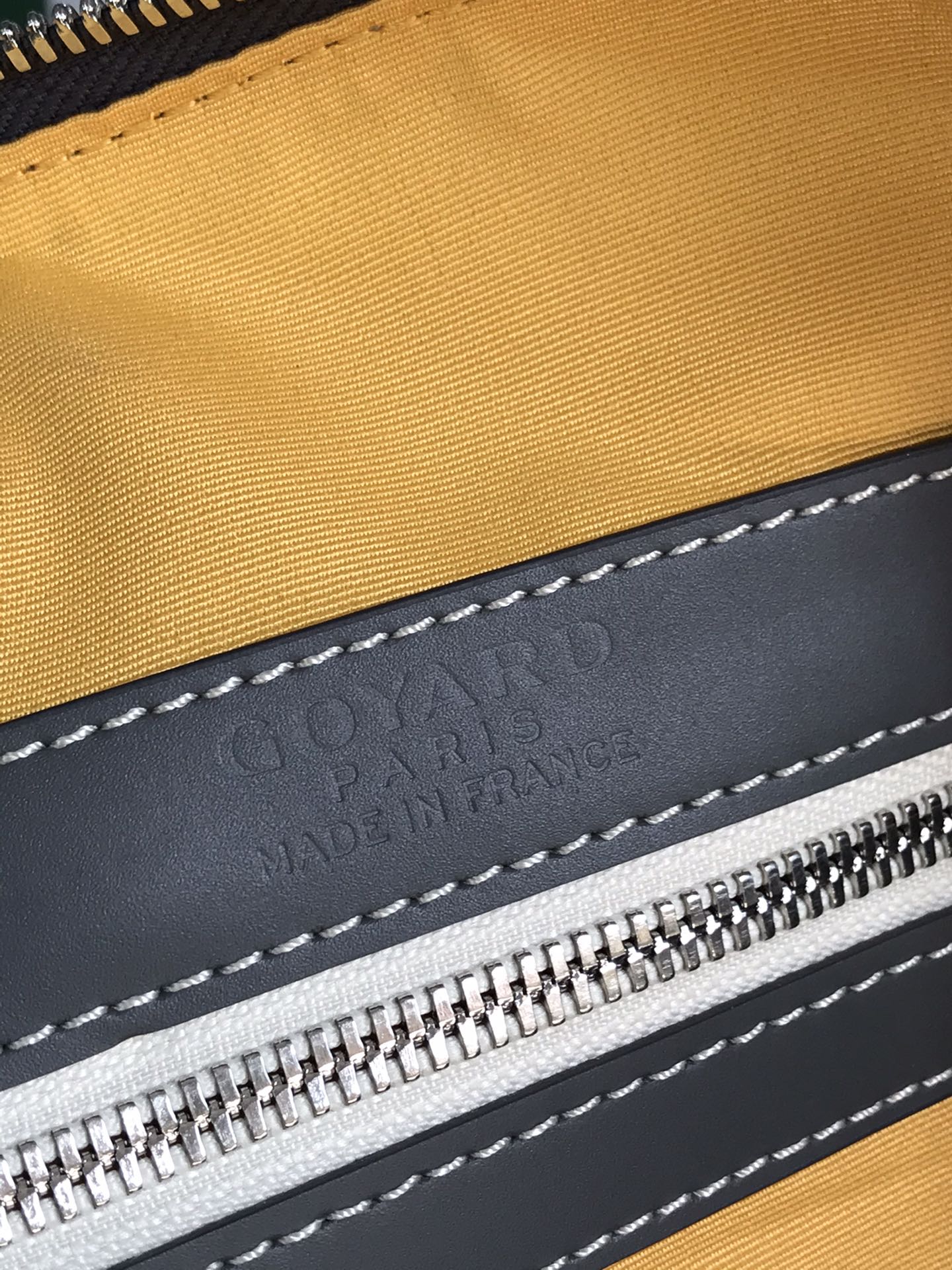 Goyard Boston 50 Bag Cm Gray Goyardine Canvas And Calfskin Trim