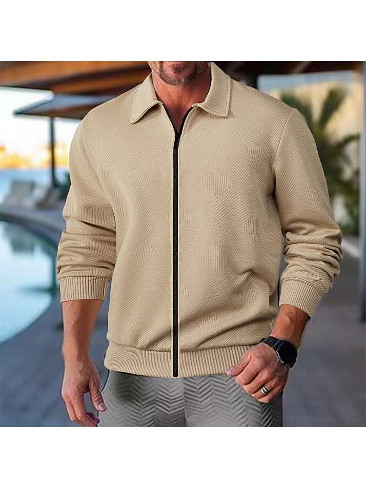 Line Striped Lapel Avant-garde Jackets