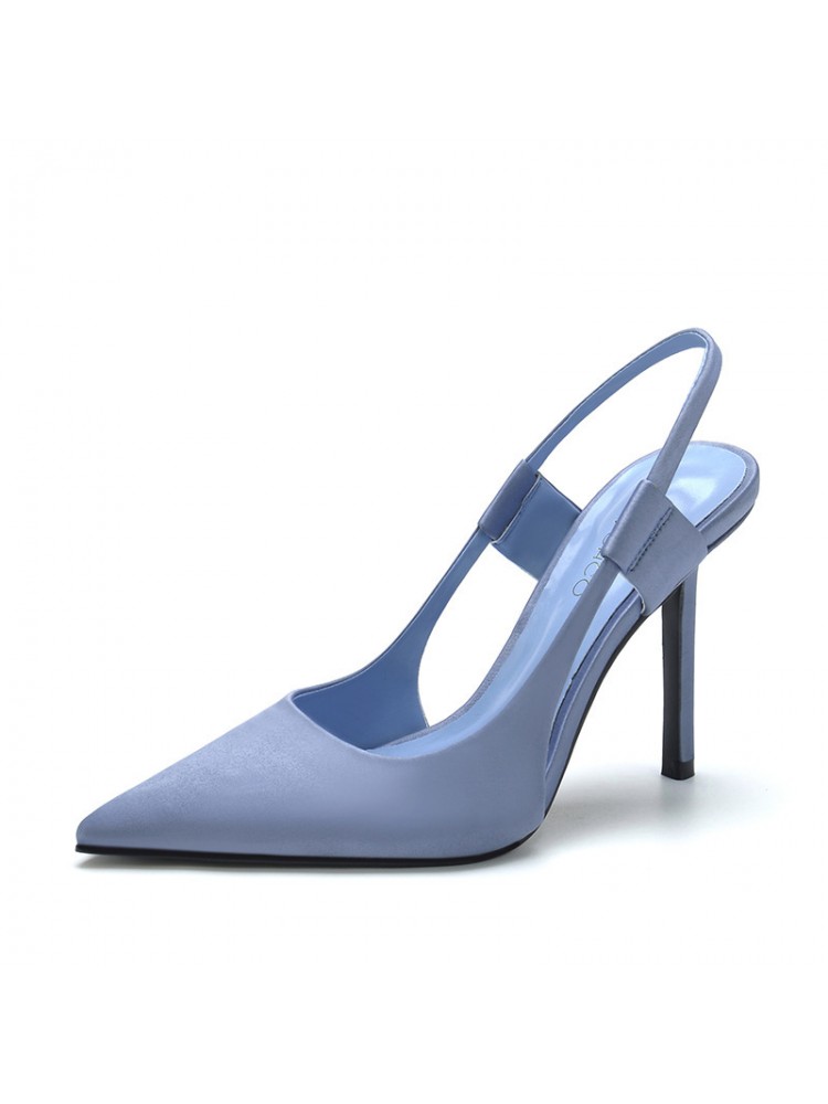 Elegant Solid Color Slim Heel Heels