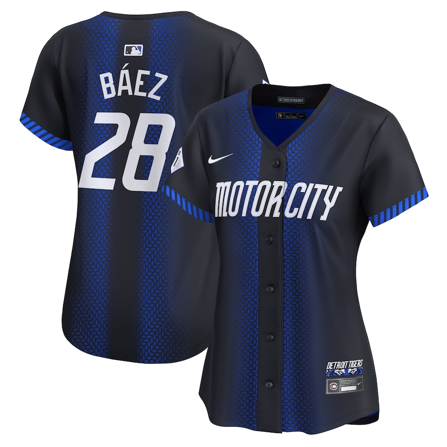 Javier Baez Detroit Tigers Women's 2024 City Connect Limited Jersey Navy