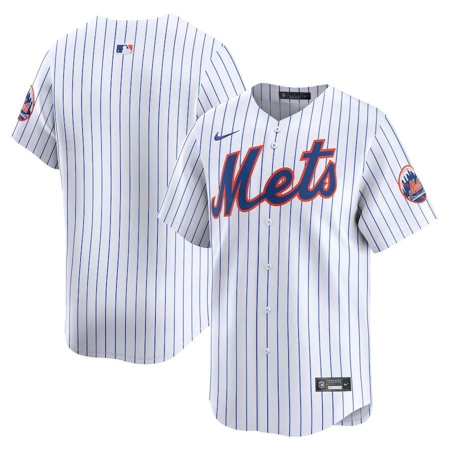 New York Mets Youth Home Limited Jersey White