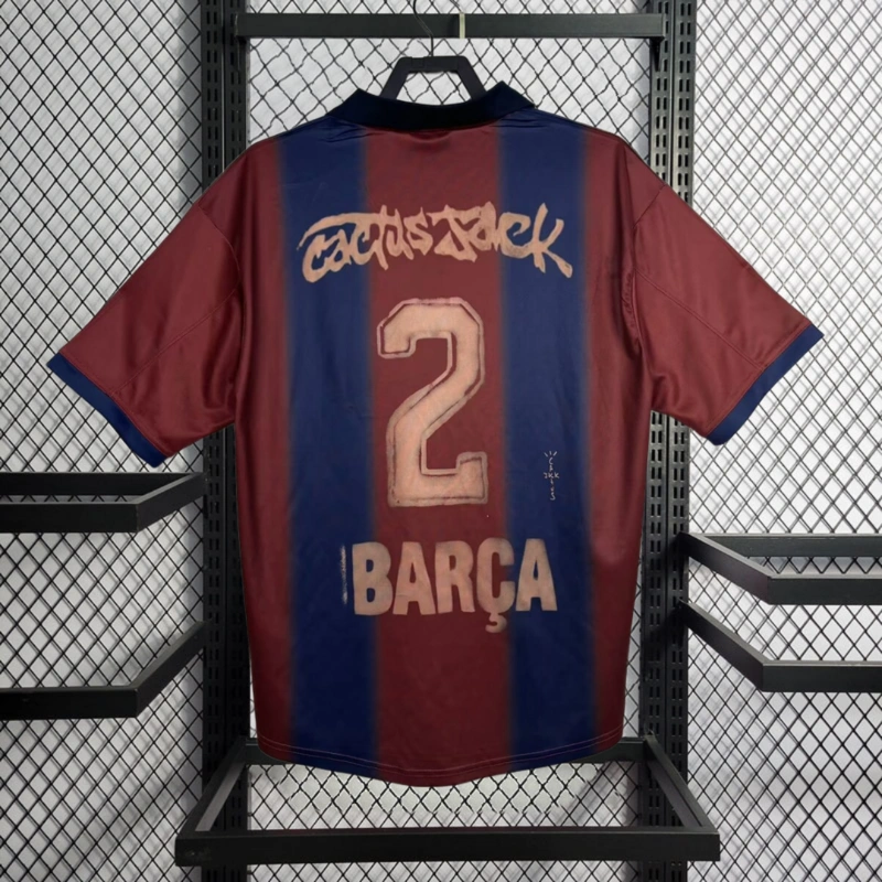 2024-25 BARCA Barcelona Travis Scott to feature on the Clásico jersey in conjunction with Spotify Football jersey