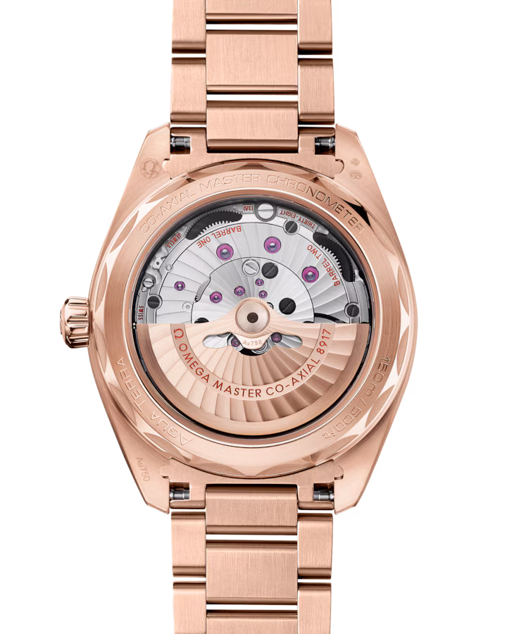 Omega Seamaster Aqua Terra 150M 41 mm Blue Dial Sedna™ 18k Rose Gold Bracelet 220.50.41.21.03.001