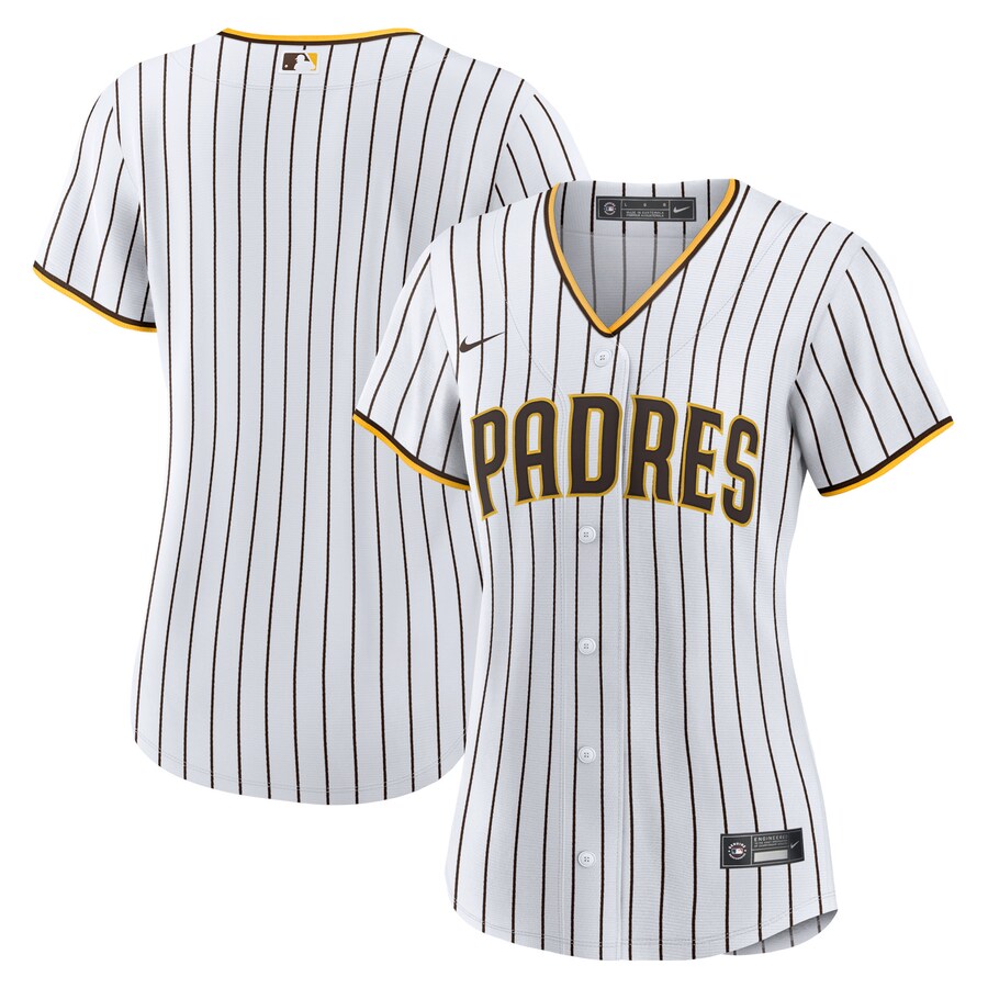 San Diego Padres Women's Home Blank Jersey White