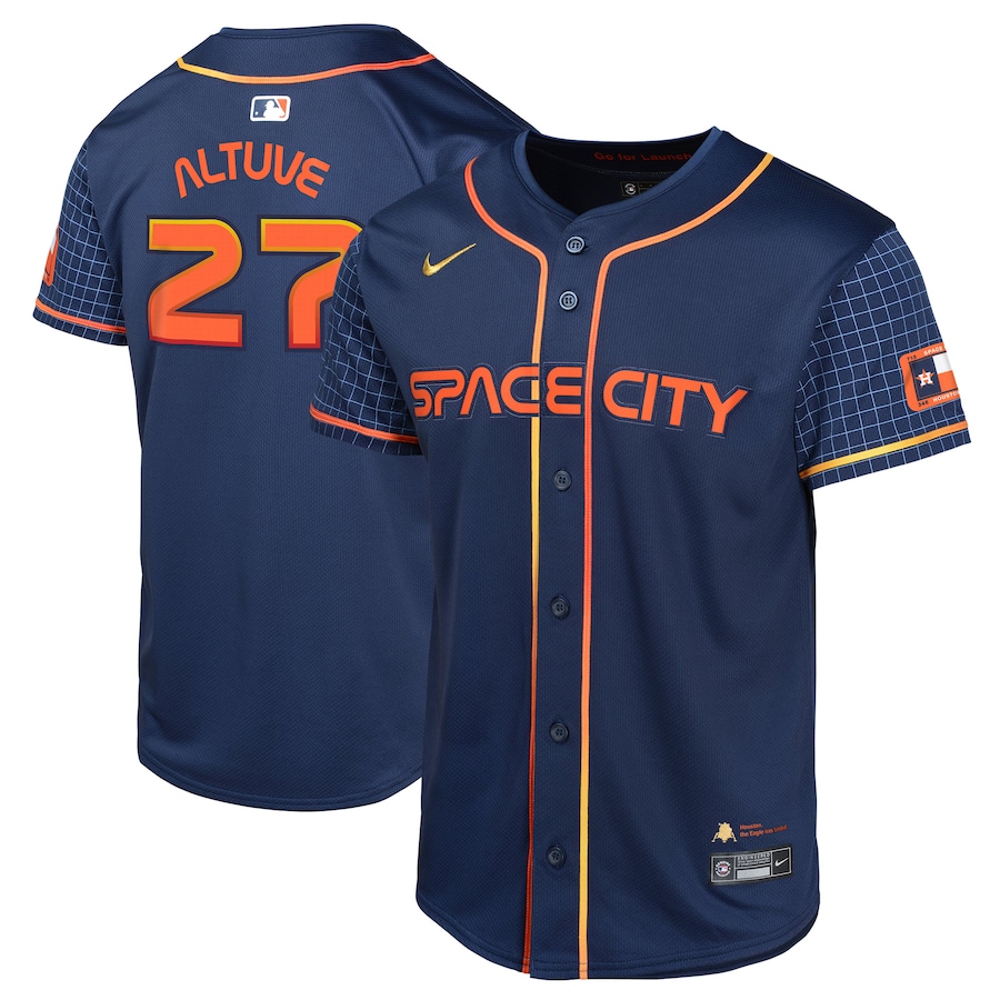 Jose Altuve Houston Astros Youth City Connect Limited Player Jersey Navy