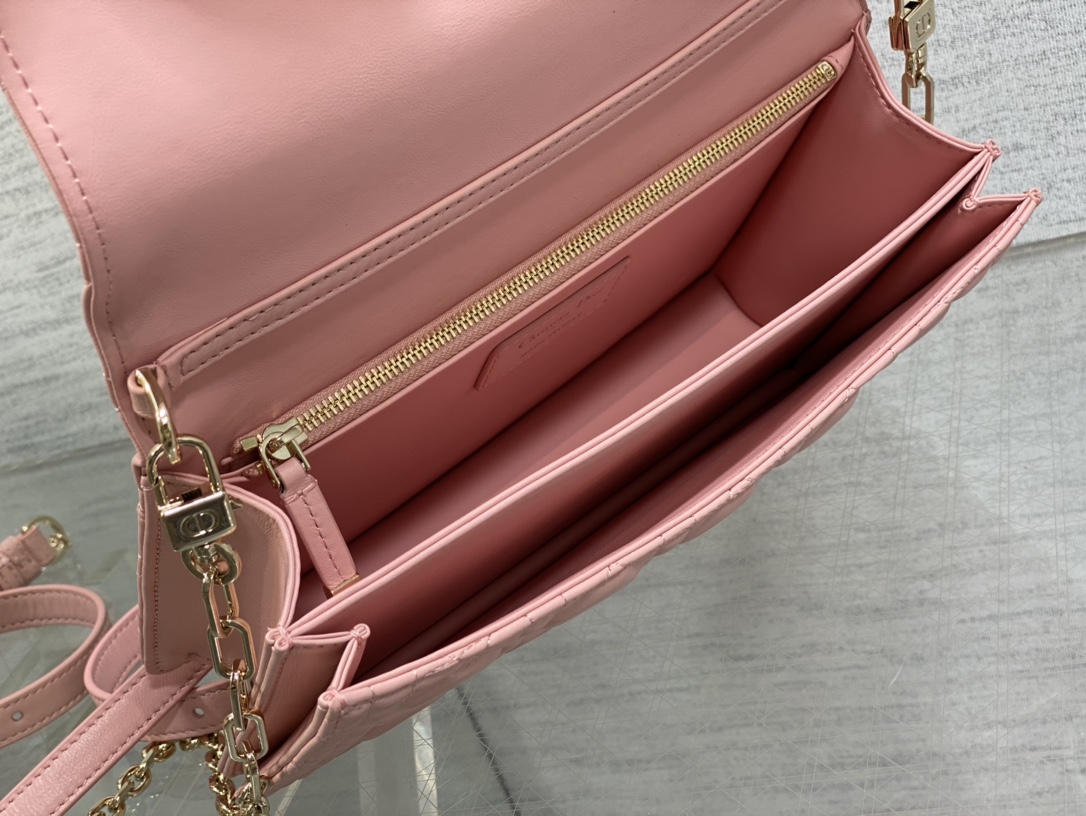 My Dior Top Handle Bag Powder Pink Cannage Lambskin