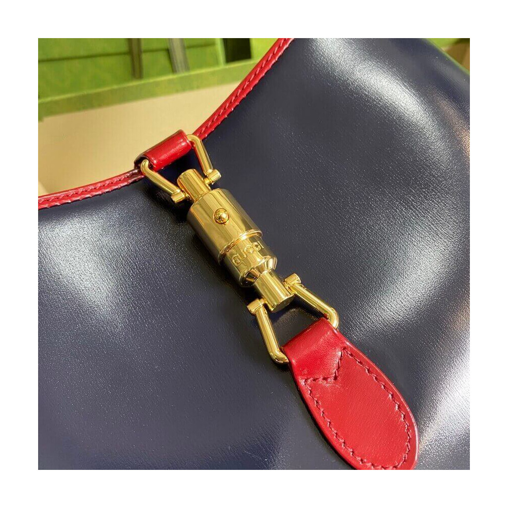 Gucci Jackie 1961 Small Shoulder Bag in Navy Leather 28cm
