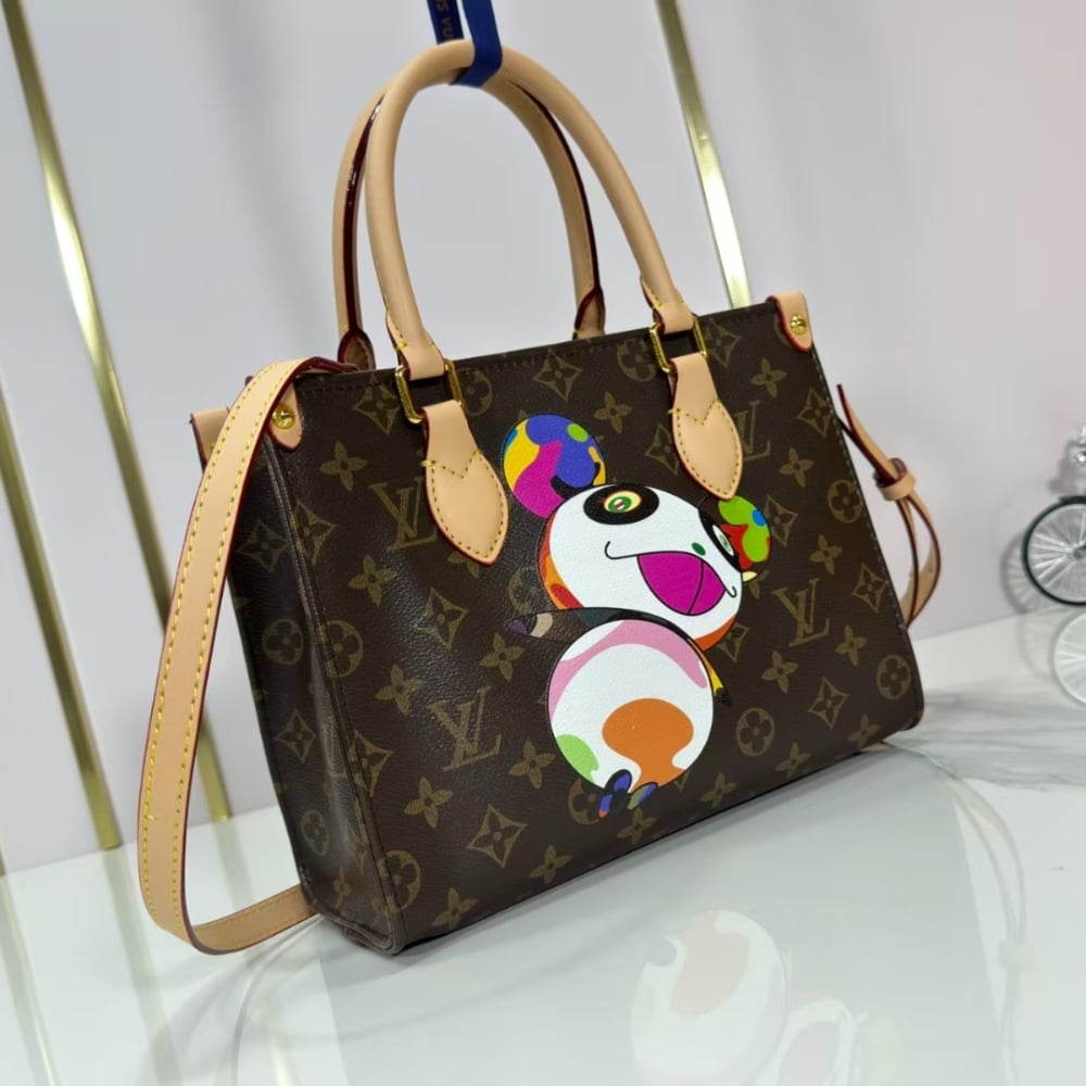 Louis Vuitton X Takashi Murakami Onthego BB Monogram Canvas Brown 18Cm M13668