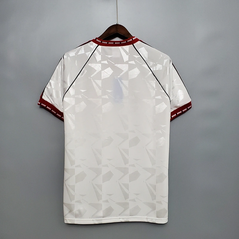 Retro 1991 Manchester United white Football jersey retro