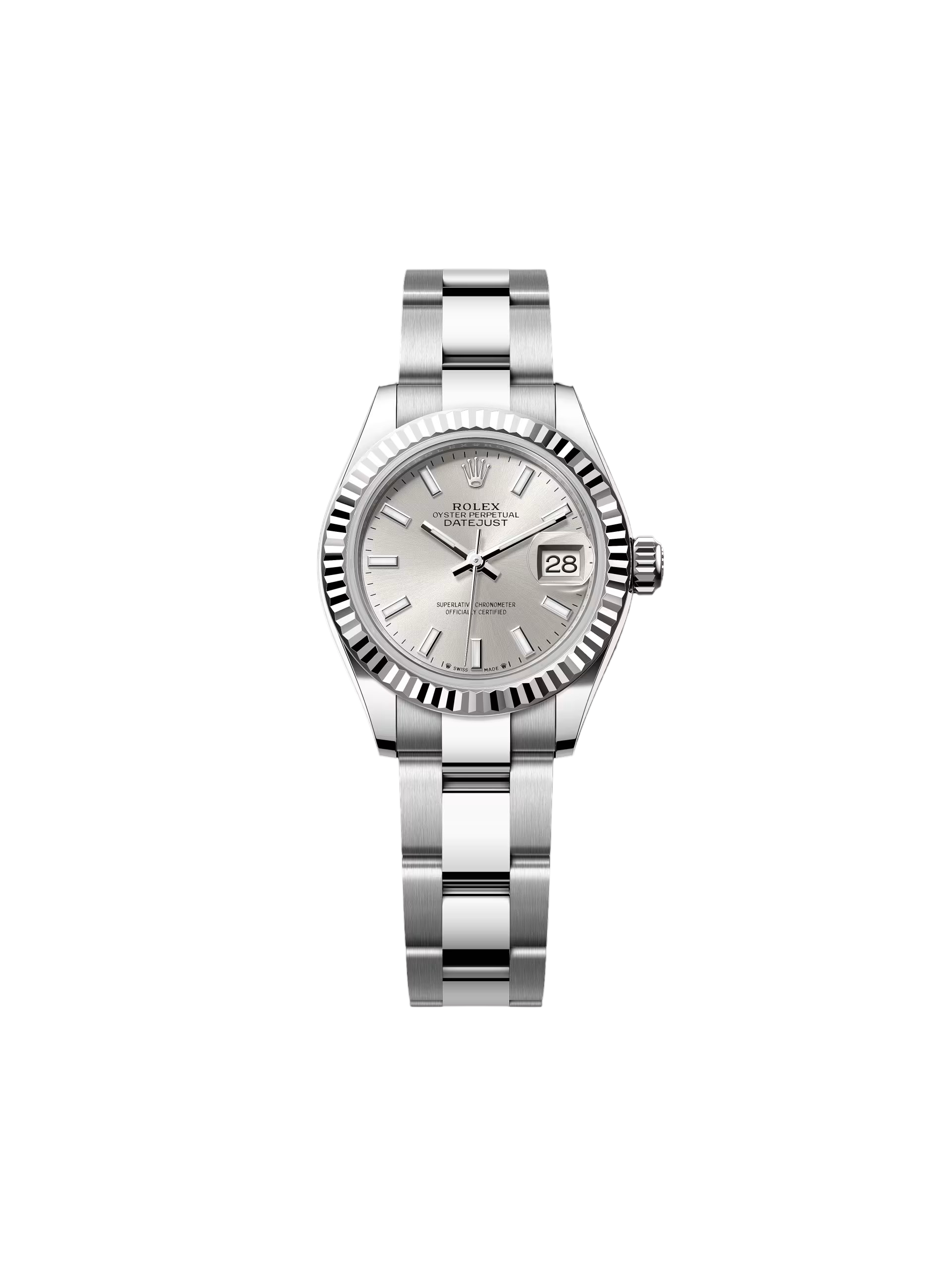 【Super Clone】RLX Lady-Datejust 28mm 279174 Silver Dial Oyster Bracelet