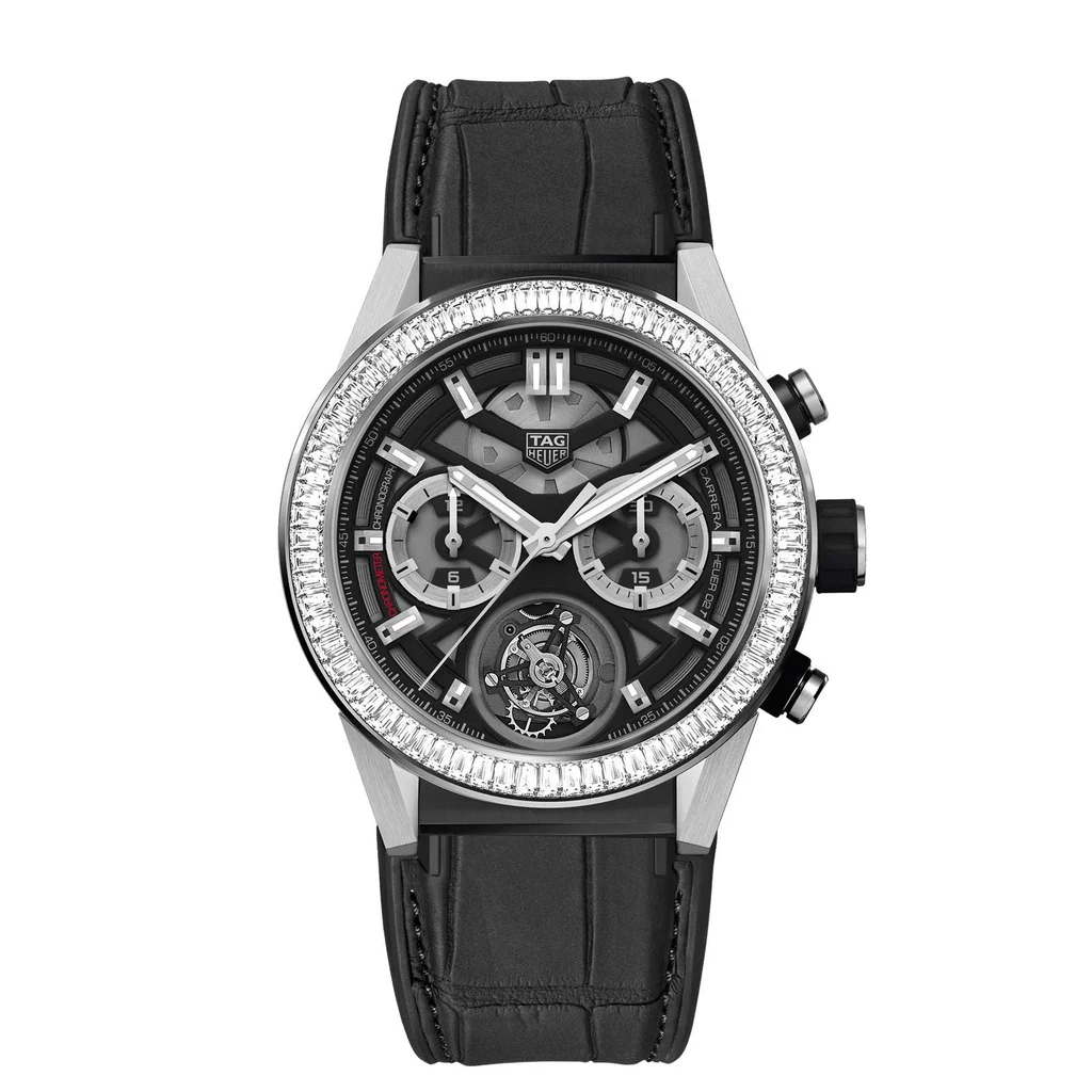 TAG Heuer Carrera Chronograph Tourbillon  Automatic 45mm Titanium PVD CAR5A81.FC6377