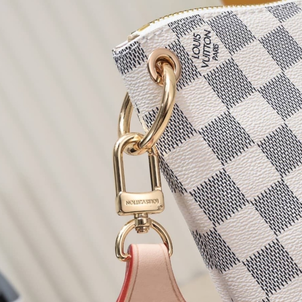Louis Vuitton Odéon Shoulder Bag Damier Azur 26Cm