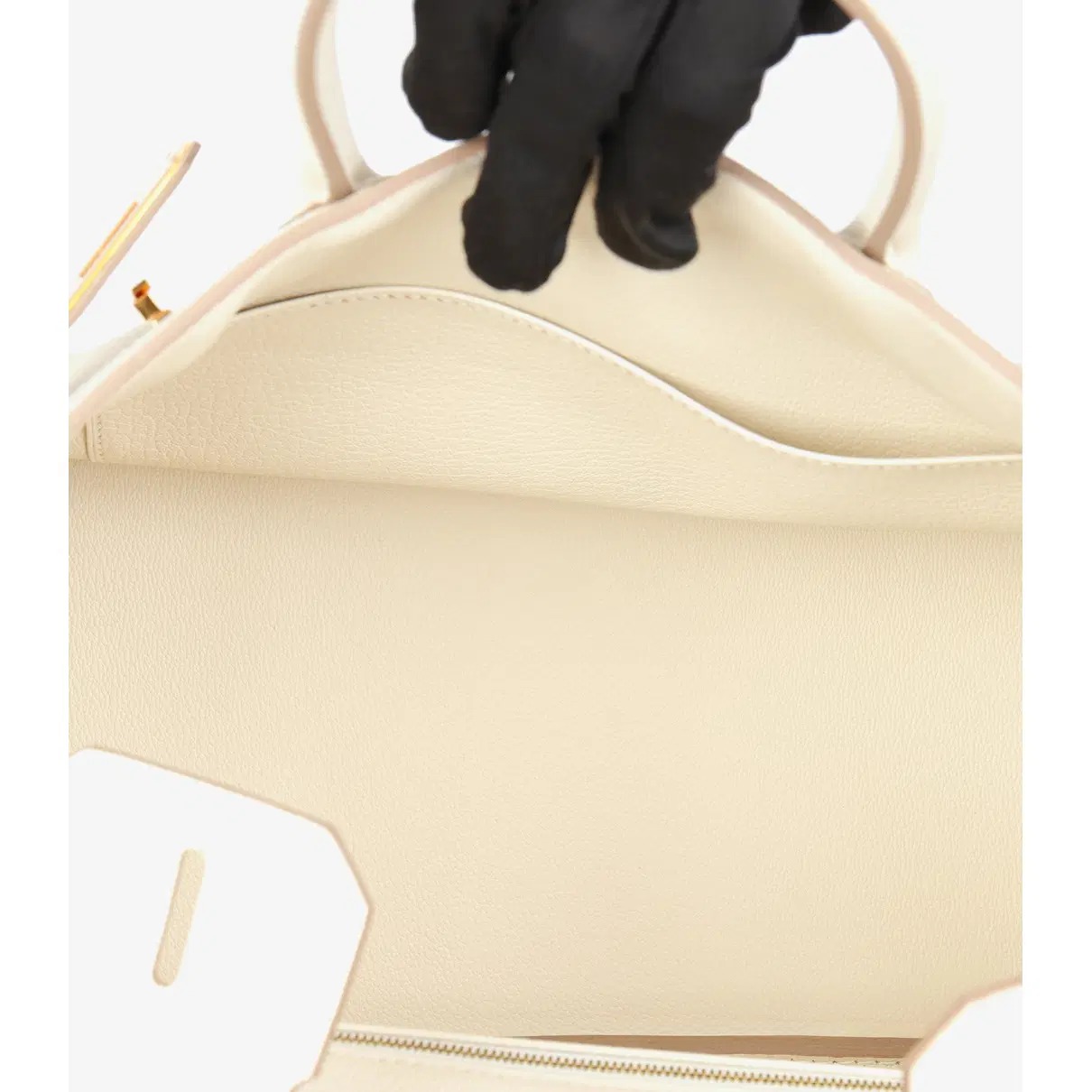 Hermes Birkin 25Cm White Togo Leather Gold Hardware 237490
