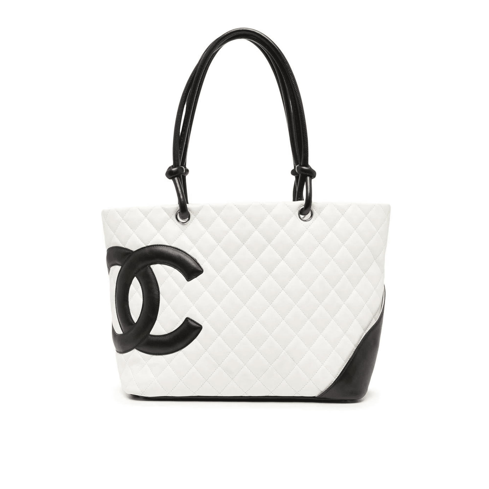 Chanel White Cambon Tote Bag White 30cm