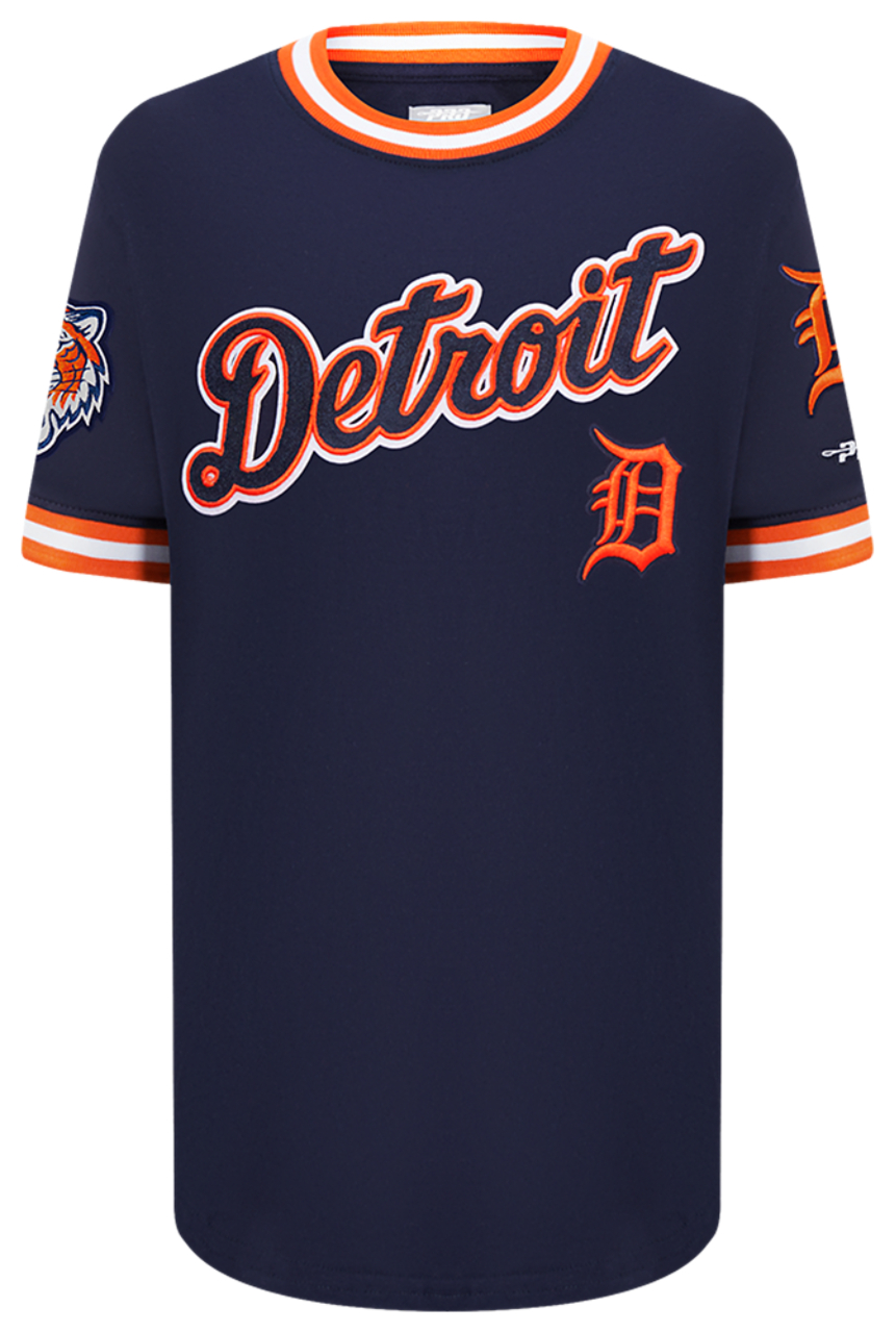 Pro Standard Detroit Tigers Classic Ss Striped Rib Tee