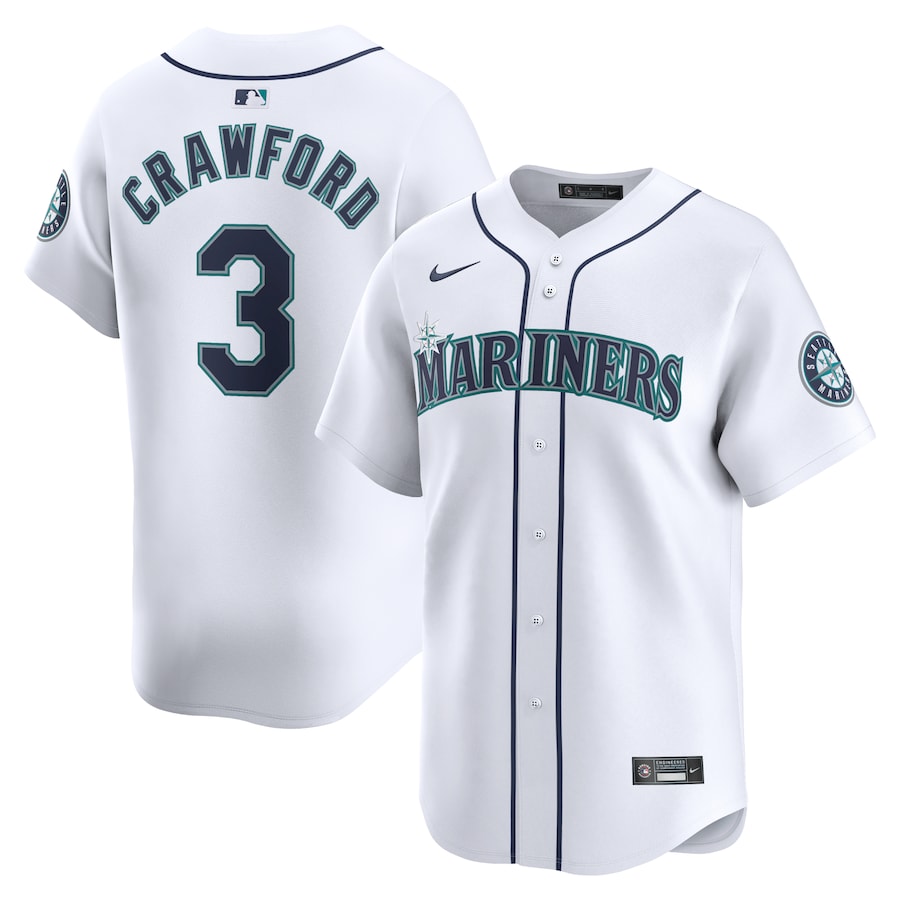 J.P. Crawford Seattle Mariners Home Limited Player Jersey White