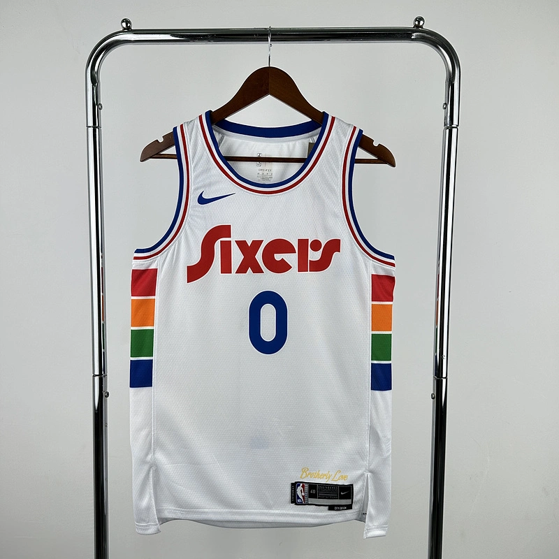 2025 NBA Philadelphia 76ers 0 MAXEY Basketball Jersey