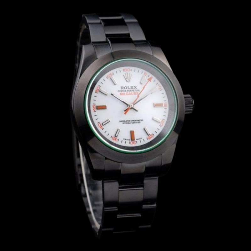 【Super Clone】Rolex Milgauss PR116610 Pstainless steel White Dial 40MM Mens Replica Watch
