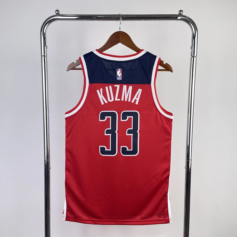 2023 NBA Washington Wizards 33 Kuzma Basketball Jersey