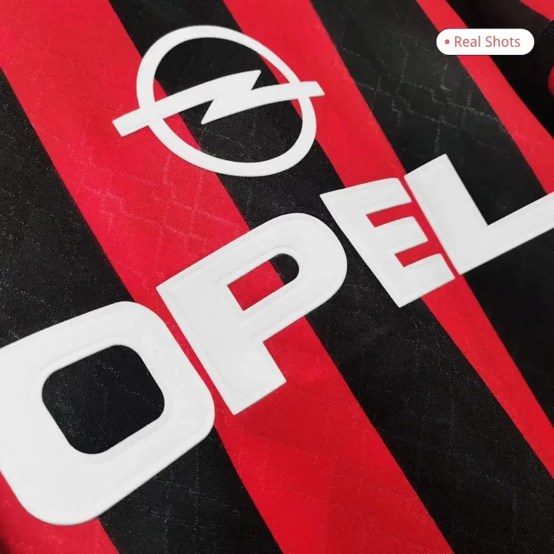 AC Milan 1995/96 Home Retro Soccer Jersey